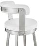 Armen Living Bryant White 26" Swivel Counter Stool-3