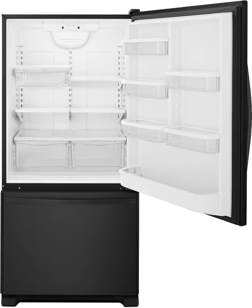 Whirlpool 30 in. 19.0 Cu. Ft. Black Bottom Freezer Refrigerator - Thumbnail 4