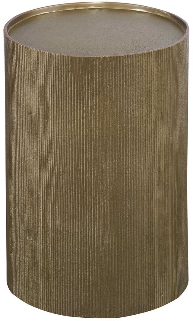 Uttermost® Adrina Antique Gold Drum Accent Table-0