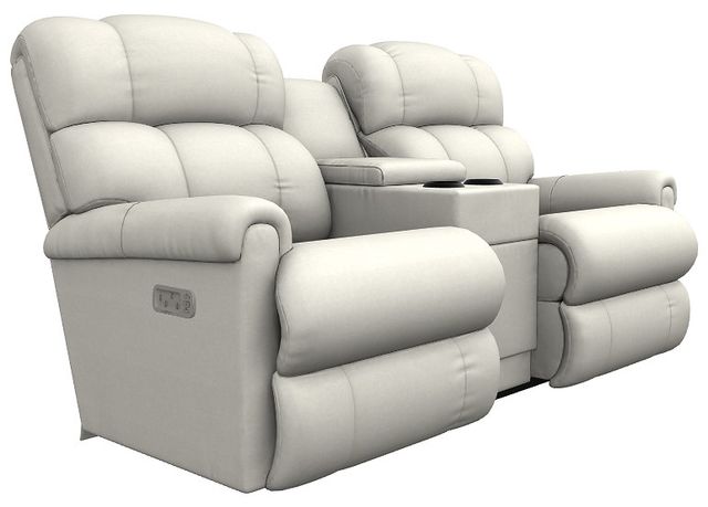 La-Z-Boy® Pinnacle Shell Power Wall Reclining Loveseat with Console and Headrest-0