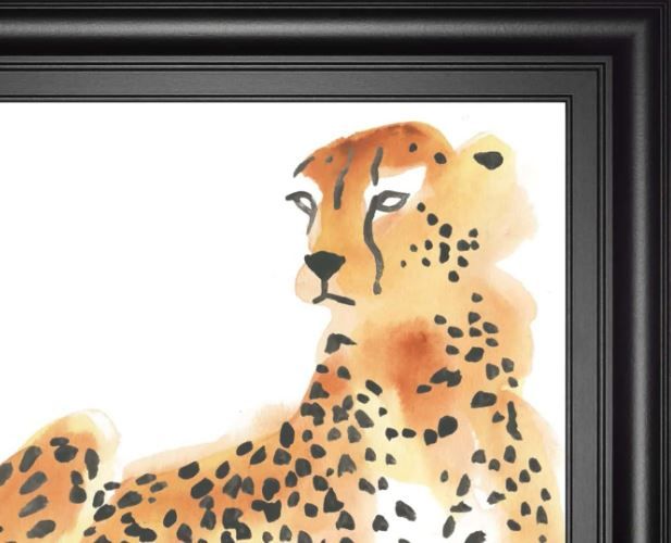 Classy Art Black/Yellow Majestic Cheetah I by June Erica Vess Wall Art-1
