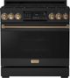 Thor Kitchen® Gordon Ramsay Series 36" Matte Black Pro Style Gas Range-0