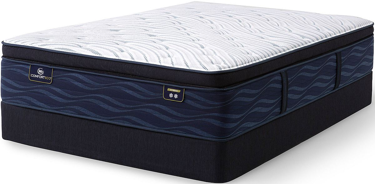 Serta iComfort ECO Quilted Q20GL Hybrid Plush Pillow Top King Mattress Gabriele BrandSource Home Furnishings