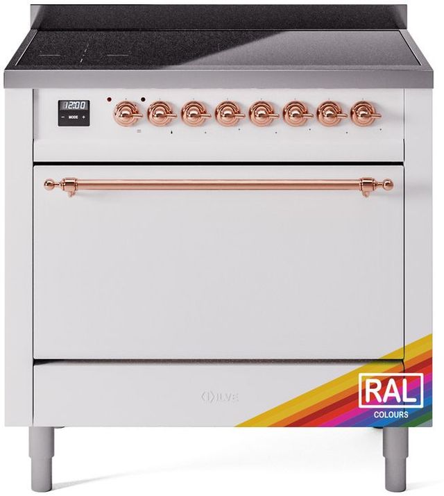 Ilve® Nostalgie II Series 36" Custom RAL Color Pro Style Induction Range-0