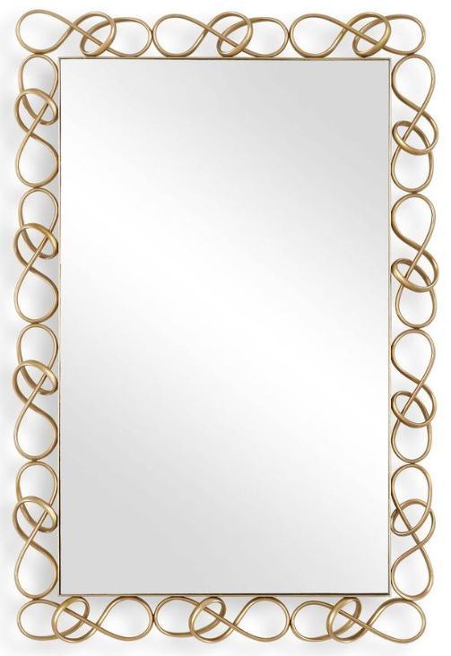 Uttermost® Twist It Antique Brass Mirror-0