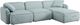 TOV Furniture Travie 4-Piece Sea Blue Modular Sofa-0
