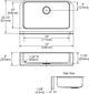 Elkay Lustertone® Classic Lustrous Satin 33" x 20-1/2" x 8" Single Bowl Farmhouse Sink-3