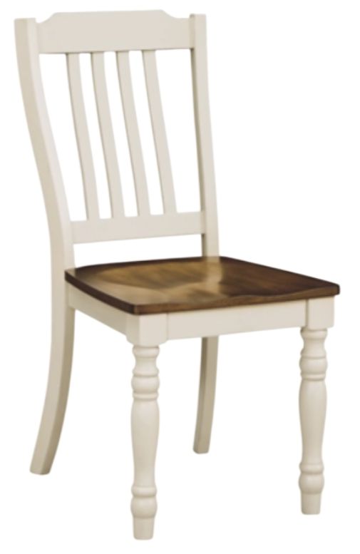 Signature Design by Ashley® Mellintine Antique White/Brown Side Chair-0