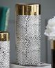 A & B Home Gold/Matte Black Vase-1