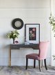 A & B Home Black/Gold Mirror with LED Light-1