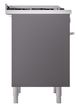 Ilve® Professional Plus II 36" Graphite Matte Pro Style Dual Fuel Range-3