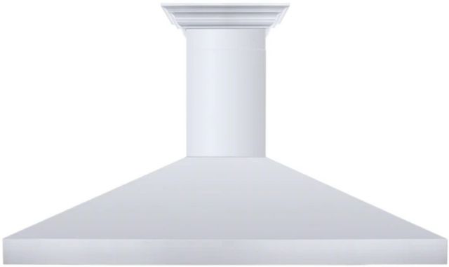 ZLINE 60" Stainless Steel Professional Convertible Vent Wall Mount Range Hood with Crown Molding-3