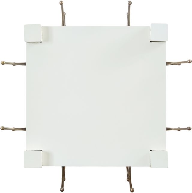 Powell® Helena White Coat Rack-2