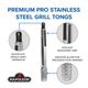 Napoleon PRO Series Stainless Steel Premium Grill Tongs-4