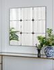 A & B Home Antique Silver Panel Mirror-5