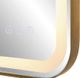 Uttermost® Crofton Lighted Brass Vanity Mirror-3