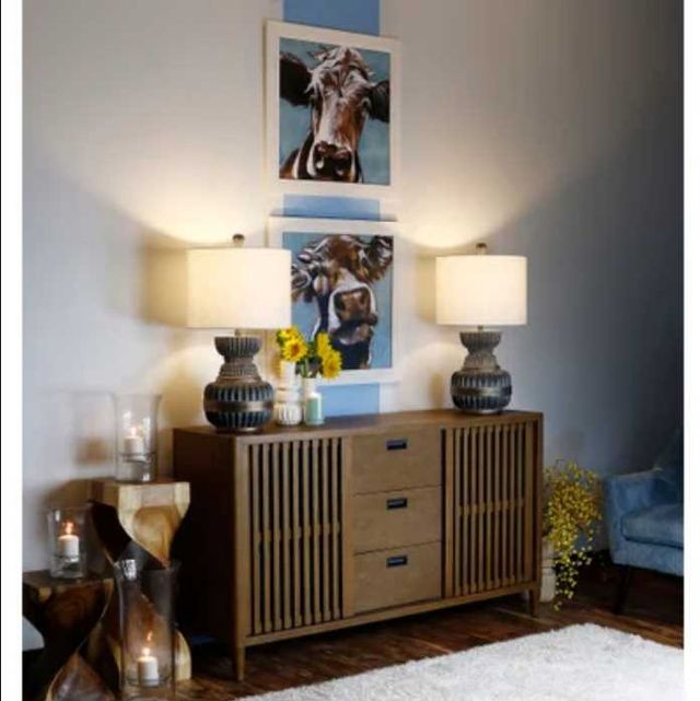 Stylecraft Mabel Brown/Blue Wall Art-1