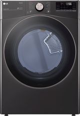 LG 7.4 Cu. Ft. Black Steel Smart Wi-Fi Enabled Front Load Gas Dryer with TurboSteam™ and Built-In Intelligence