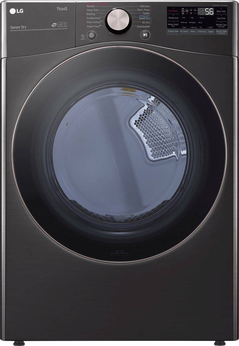 LG 7.4 Cu. Ft. Black Steel Front Load Gas Dryer
