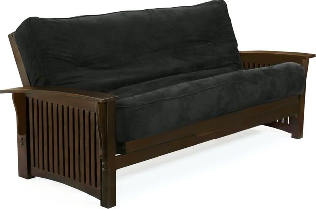 Night & Day Furniture™ Winter Dark Chocolate Queen Moon Glider Futon-0
