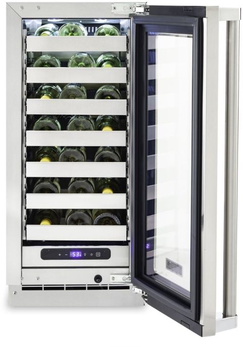 Viking® 15" Stainless Steel Wine Cooler-3