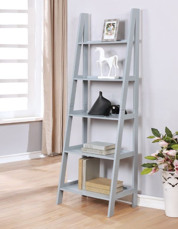 Linon Rossland Gray Bookshelf-1
