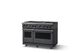 Viking® 7 Series 48" Cast Black Pro Style Liquid Propane Gas Range with 12" Reversible Griddle-2