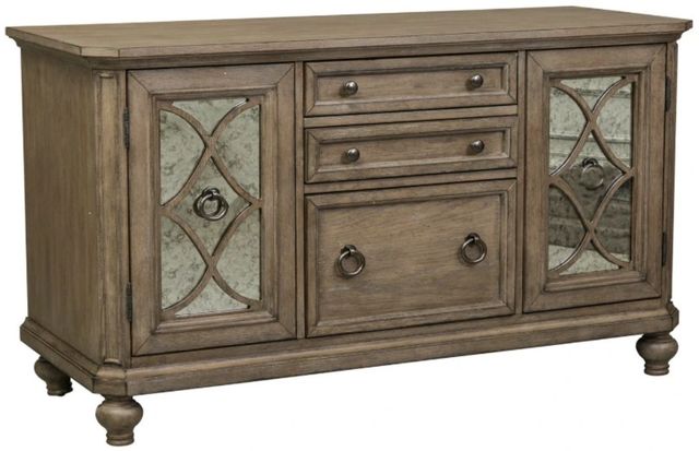 Liberty Furniture Simply Elegant Heathered Taupe Credenza-0