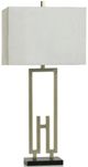 Stylecraft Light Gray/Nickel Table Lamp -0