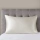 Olliix by Madison Park Silk 100% Ivory Standard Mulberry Single Pillow Case-0