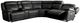 Bassett® Furniture Club Level Evo 6-Piece Graphite L-Shape Power Reclining Sectional-0