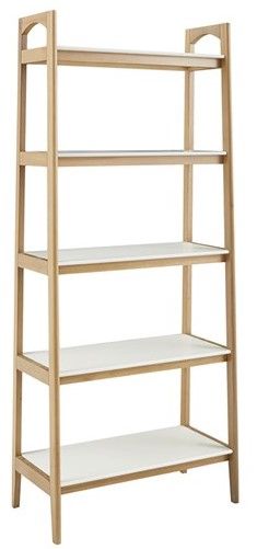 Ollix by Madison Park Parker Off-White and Natural Shelf or Bookshelf-1