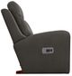 La-Z-Boy® Emmons Pewter Leather Power Rocking Recliner with Headrest and Lumbar-3