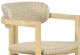 New Classic® Home Furnishings Sedona Brown/Natural Fabric/Wicker Outdoor Patio Dining Arm Chair-2