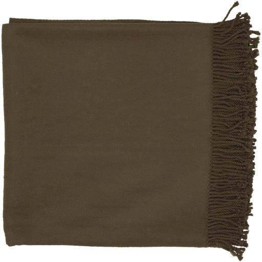 Surya Tian Tian Camel 50"x67" Throw Blanket-0
