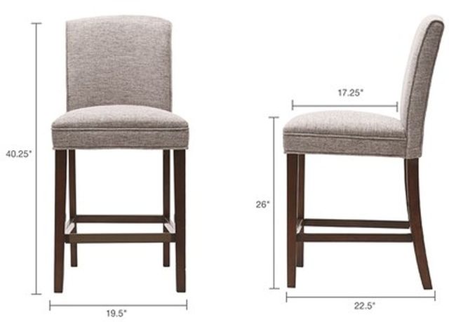 Olliix by Madison Park Grey Camel Counter Stool-2