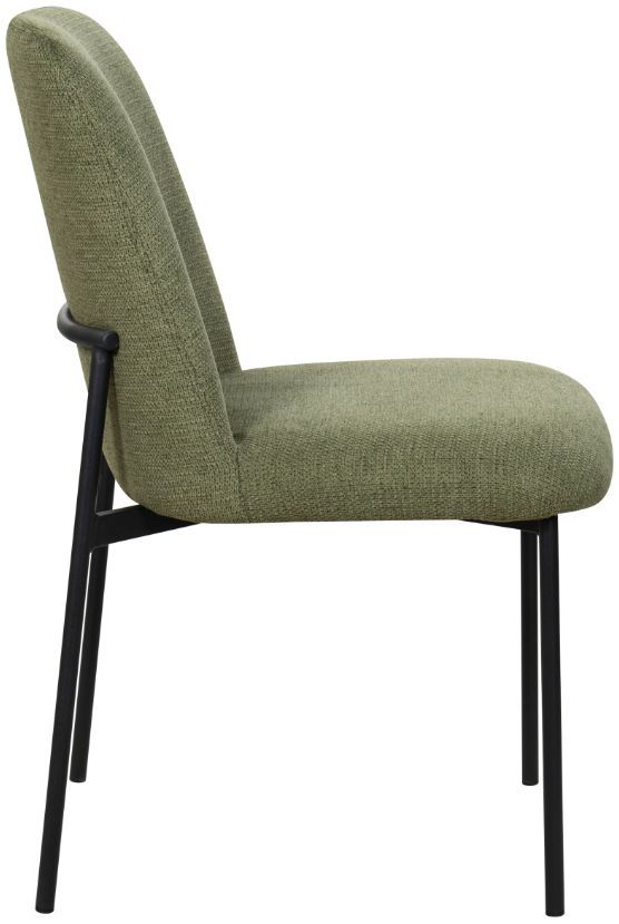 New Classic® Home Furnishings Erik Green/Black Upholstered Dining Side Chair-3