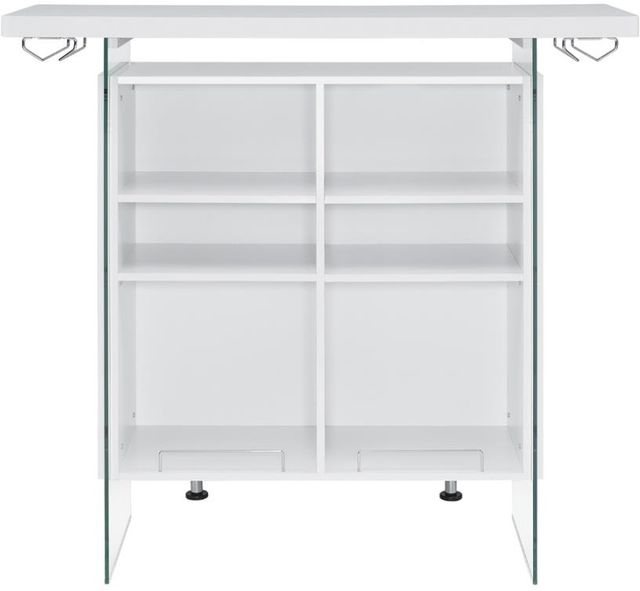 Coaster® Bar Unit with Footrest and Glass Side Panels-3