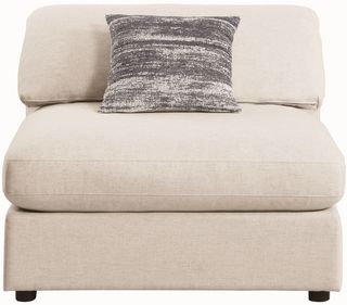 Coaster® Elevations Serene Upholstered Beige Armless Chair