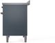 Ilve® Nostalgie II Series 40" Blue Grey Pro Style Induction Range-4