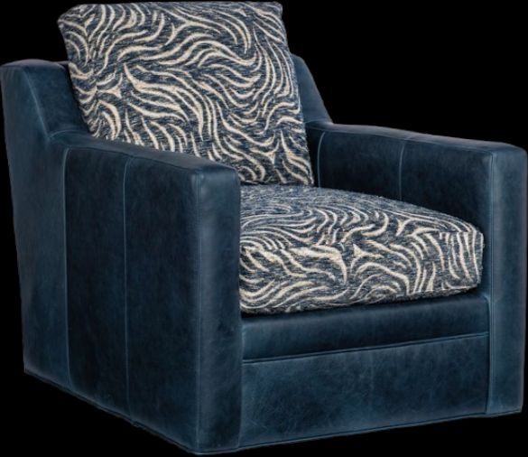 Bradington-Young Customizable Melville 8-Way Tie Swivel Chair-0
