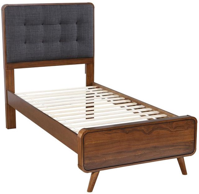 Coaster® Robyn Dark Gray/Dark Walnut Twin Platform Bed -1