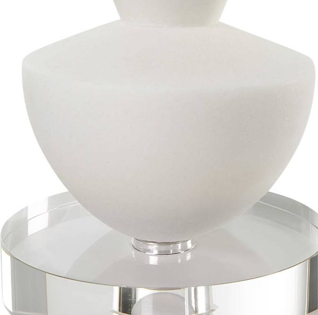 Uttermost® Lido 2-Piece White Stone Candleholders Set-3