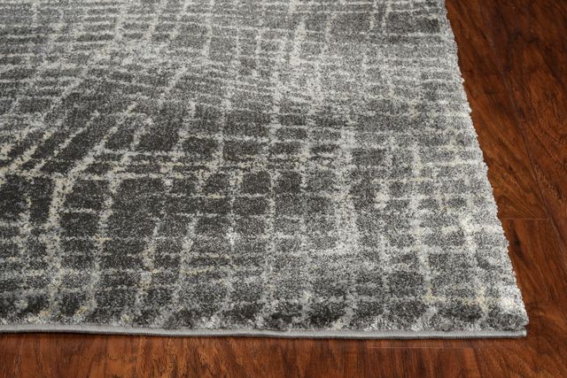 KAS Rugs Hue Grey Universe 5'x8' Rug-1