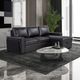 Global Furniture USA U1830 Blanche Black/Charcoal Sleeper Sofa with USB-3