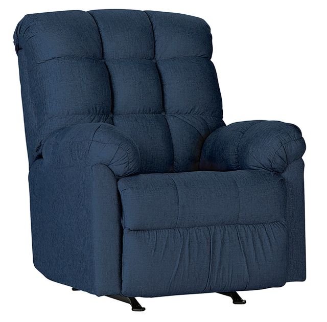 Hughes Furniture® 400 Contour Sapphire Rocker Manual Recliner-0