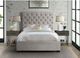 Elements International Waldorf Gray Queen Upholstered Bed-4