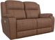 La-Z-Boy® Dorian Mocha Leather Power Reclining Loveseat with Headrest-0