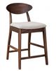 Furniture of America® Sargans 2-Piece Rich Walnut Counterheight Chair-0