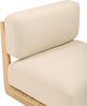 TOV Furniture Reavan Cream/Light Teak Fabric/Wooden Outdoor Lounge Chair-5